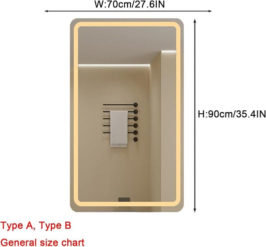 Bathroom Mirror with LED Lights,Bathroom Led Mirror ,Backlit Bathroom Mirror - Image 2