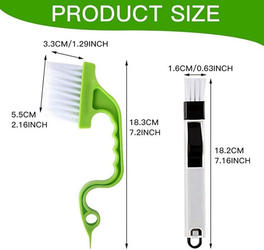TEHAUX 8pcs Window Groove Cleaning Brush Set Scrubber - Image 2