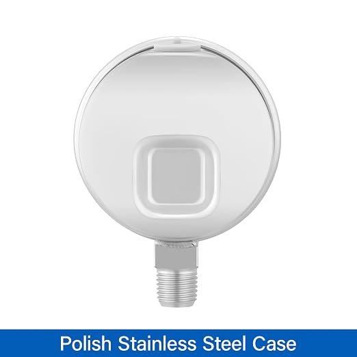 MEASUREMAN Fully Stainless Steel Hydraulic Glycerin Filled Pressure Gauge - Image 2