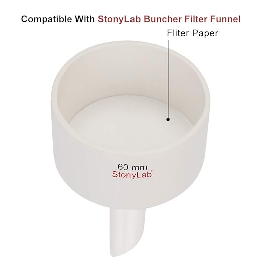 StonyLab Quantitative Filter Paper Circles, 56mm Diameter Cellulose Filter Paper - Image 2