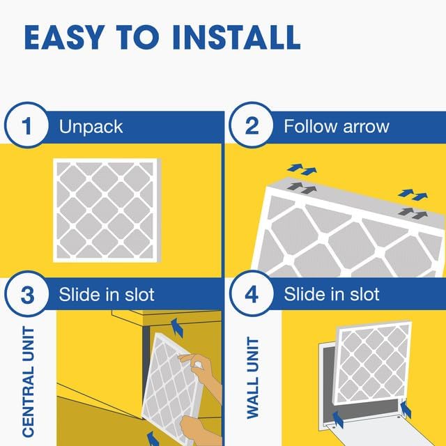 Aerostar 21 1/2x23 5/16x1 MERV 11 Pleated Air Filter, AC Furnace Air Filter - Image 5