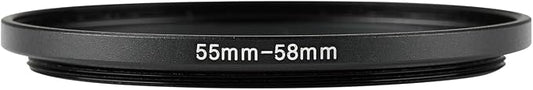 55-58mm Metal Step-Up/Down Ring Adapter Compatible - Image 2