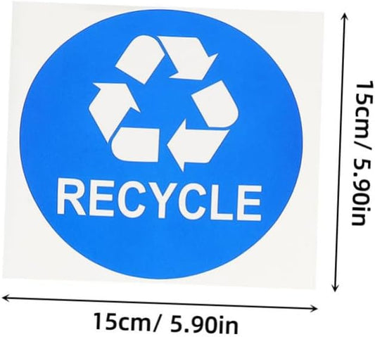 Tofficu 8pcs Hanging Trash Can Stickers Garbage Recycling Decals Material - Image 2