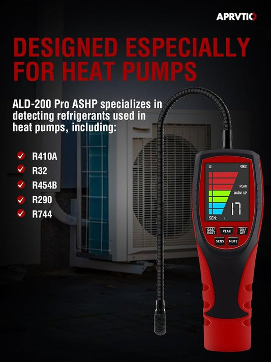 Refrigerant Leak Detector for Air Source Heat Pumps, Aprvtio ALD-200 PRO ASHP - Image 2