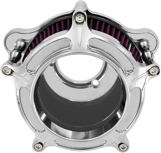 HDBUBALUS Motorcycle Air Filter Cleaner Intake Filter System Kit - Image 2