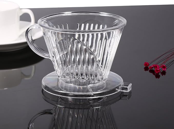 Rengue Transparent Reusable Coffee Filter, Cone Shape, Dishwasher Safe - Image 9