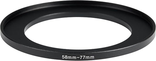 58-77mm Metal Step-Up/Down Ring Adapter Compatible - Image 2