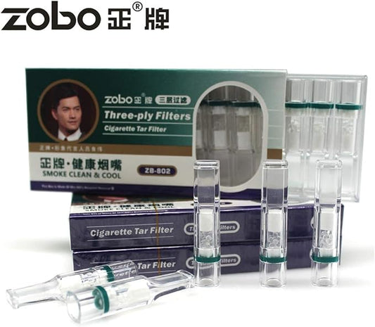 ZOBO Disposable Cigarette Filters Three-Layer Microporous Multi-Filtering to - Image 2