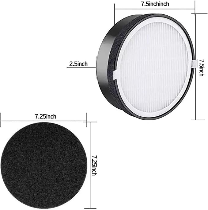 PM2.5 Hepa Filter,Compatible for Levoit Air Purifier LV-H132 Activated Carbon - Image 3