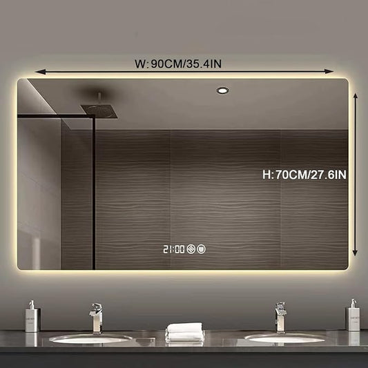 Bathroom Mirror with LED Lights,LED Bathroom Mirror,Smart Lighted Bathroom - Image 2