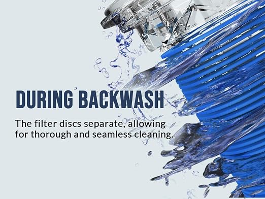 40 Micron Disc Spin Down Sediment Filter, Reusable & Anti-Clog Whole House - Image 10