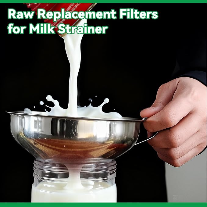 400 Pack Milk Filter Discs Quick Flow Non-gauze Small 4-9/16" Od Replacement - Image 6
