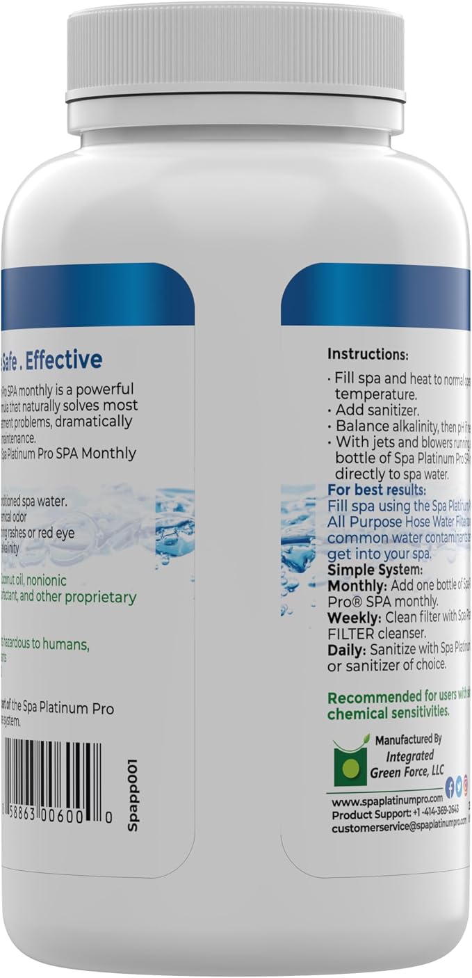 Spa Platinum Pro Hot Tub Water Clarifier, Spa Water Clarifier - Image 7