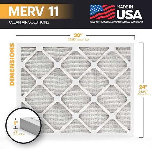 BNX TruFilter 24x30x1 Air Filter MERV 11 - Image 2