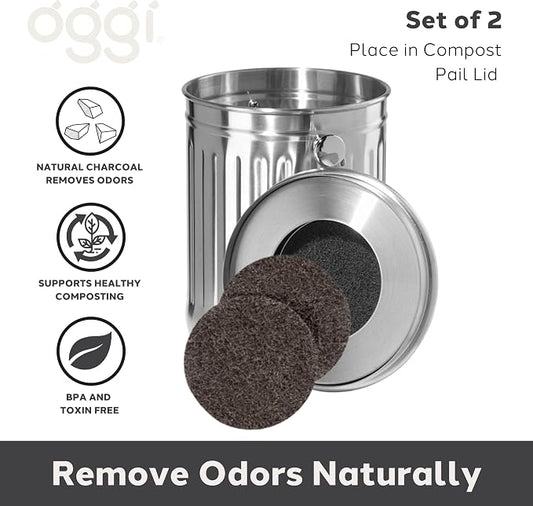 OGGI Set of 2 Charcoal Filters- Replacement Charcoal Filter - Image 2
