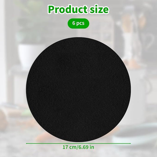 Charcoal Filters for Kitchen Compost Bin, 6.5 Inch Charcoal Filters for Compost - Image 2
