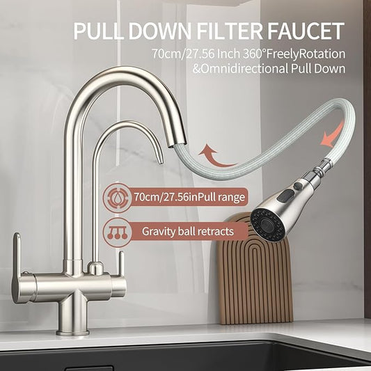 Kitchen Sink Faucet with Pull - Image 2