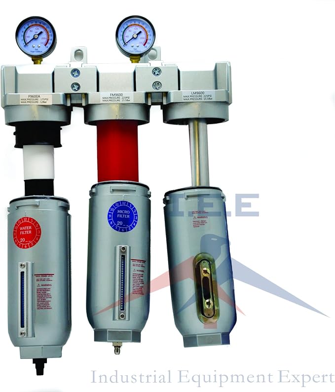3/4" Inline Compressed Air Regulator Filter Desiccant Dryer Moisture Separator - Image 4