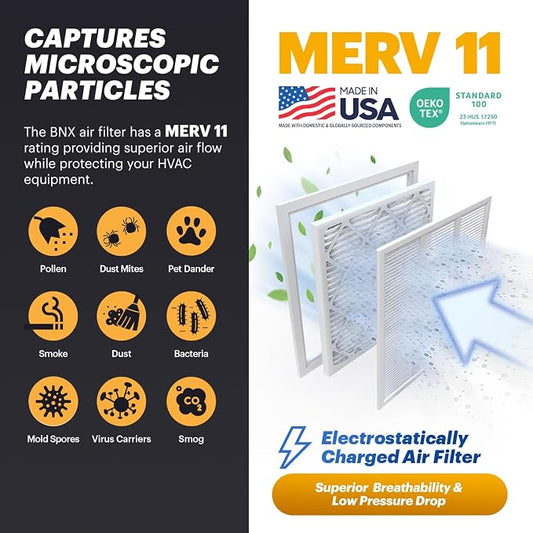 BNX TruFilter 14x30x1 Air Filter MERV 11 - Image 2