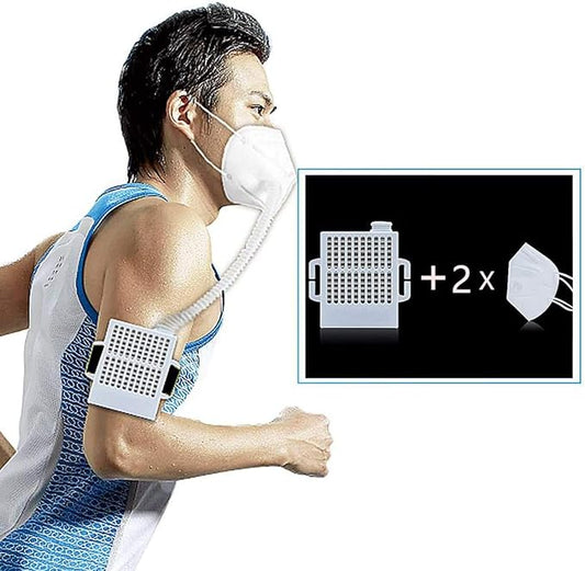 KENGEE Reusable Electrical Air Purifying Respirator, Rechargeable 3 Speeds Fan - Image 2