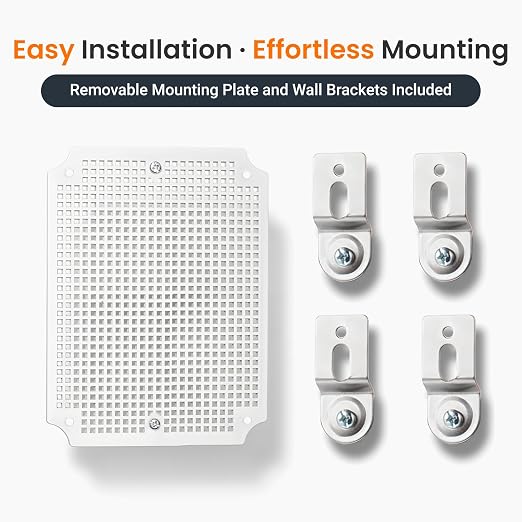 QILIPSU Outdoor WiFi Enclosure, 8.6"x6.7"x4.3" Waterproof Electrical Junction - Image 8