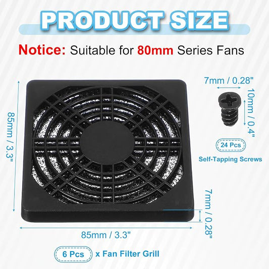 PATIKIL 80mm Fan Filter Grill - Image 2