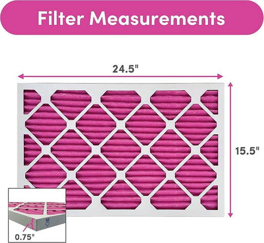 Colorfil 16x25x1 Air Filter | Made in the USA | Color Changing | Remove Cat and - Image 2