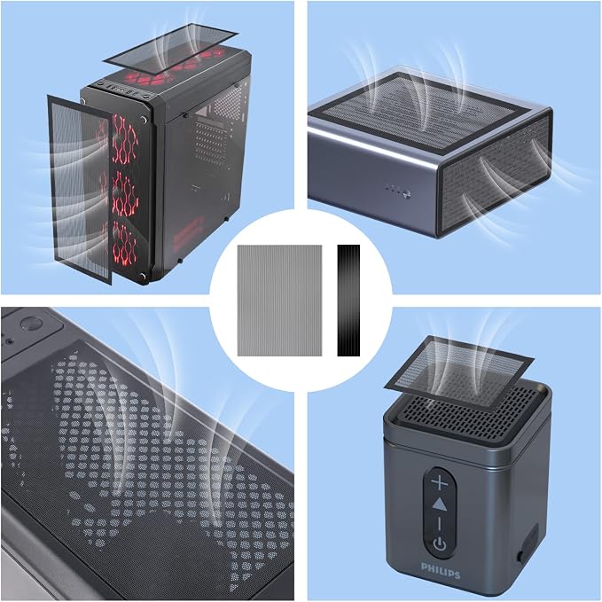 400x300mm DIY PC Case Dust Mesh Filter, PVC Dustproof Mesh Filter Cover - Image 6