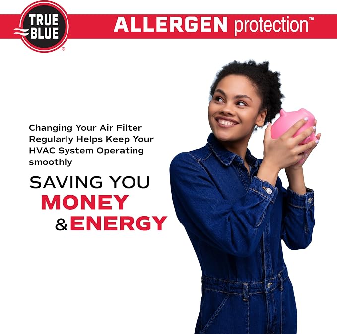 True Blue 16x25x1 MERV 11 Allergen Air Filter | Electrostatic Pleated HVAC - Image 8