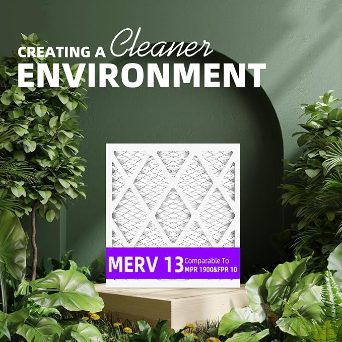 24x24x1 MERV 13 Pleated Air Filter MPR 1900 & FPR 10, Furnace Air Filters - Image 6