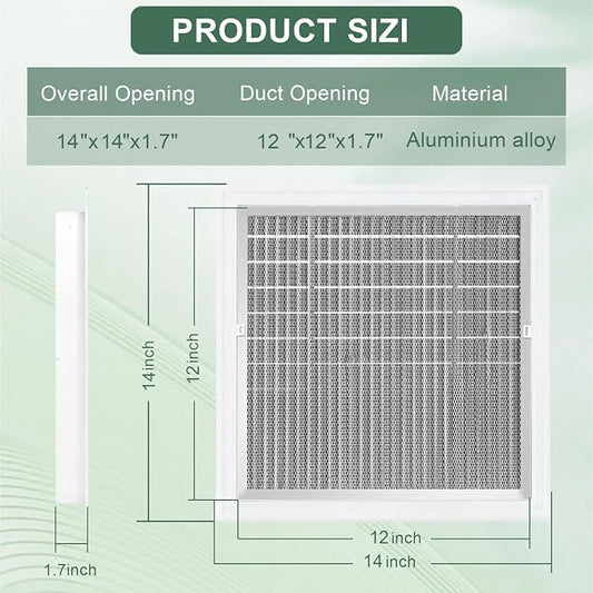 14"x14" Gable Vent - Image 2