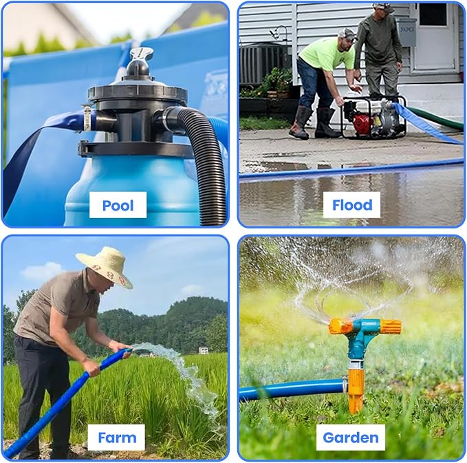 Poolvio Backwash Hose 1-1/2" x 50 ft, Leak-Free - Image 8