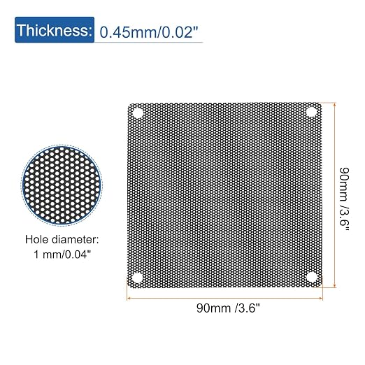 MECCANIXITY 10PCS PC Dust Filter, 90mmx90mm PVC Computer Case Cooler Dustproof - Image 2