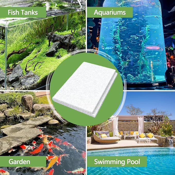 Classic Pond Filter Pad Media 12"x72"x1", 6 Ft² White Thicker Reusable - Image 6