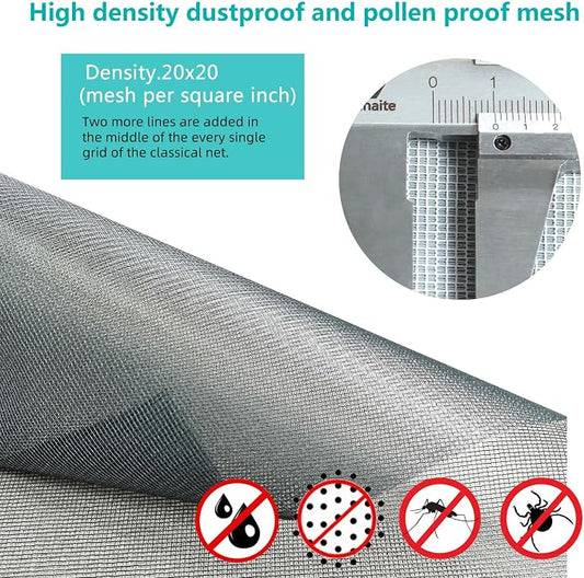 High Density dustproof and Pollen Proof net Window Screen mesh roll Used to - Image 2