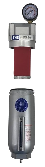 1/2" NPT Industrial Coalescing 0.01u Micron Filter Removes 99.98% of Oil - Image 3
