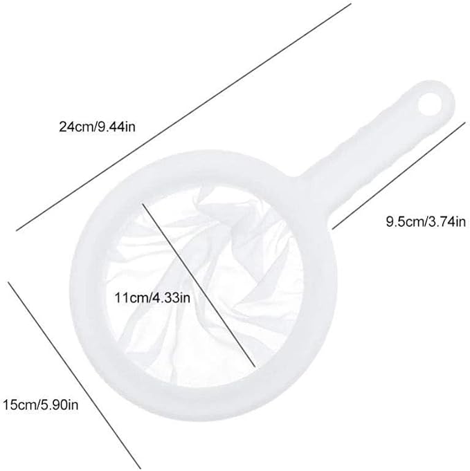 Kitchen Ultra-Fine Nylon Mesh Strainer I Plastic Sieve Fine Mesh Filter Spoon - Image 3