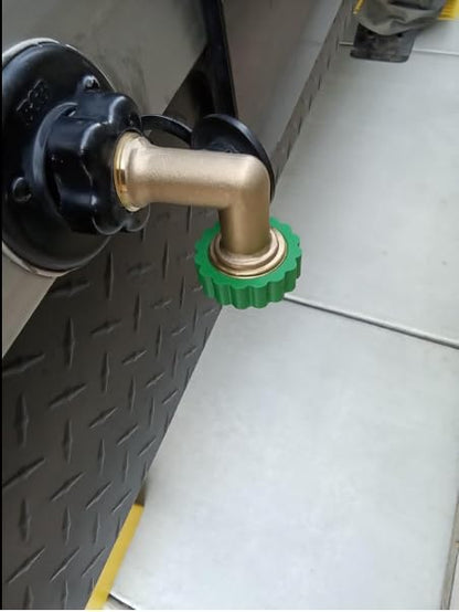 Lead-Free Brass 90°Hose Elbow Fitting, 90 Degree Hose Saver Green Quick Swivel - Image 6