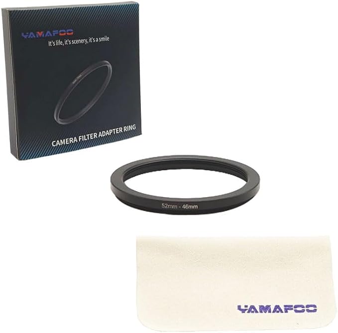 YAMAFOO 52mm to 46mm Step-Up Ring/Step Down Rings Filter Adapter - Image 2