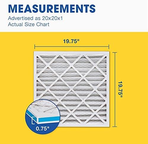 Aerostar 20x20x1 MERV 8 Air Filter, ACTUAL SIZE, Air Conditioning & Furnace - Image 5