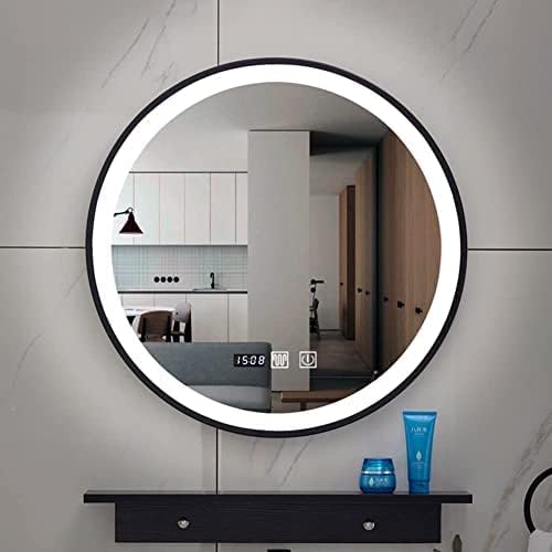 Bathroom Mirror Round Illuminated LED Light Bathroom Mirror, Wall Mounted Mirror - Image 2