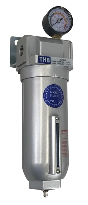 1" NPT Industrial Coalescing 0.01u Micron Filter Removes 99.98% of Oil by Unknown