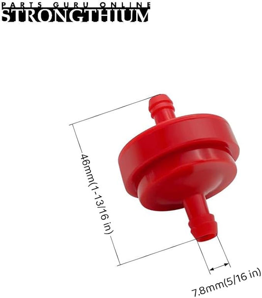 Strongthium Lawn Mower 1/4 Inch ID Inline Gas Fuel Filter 298090S Replacement - Image 2
