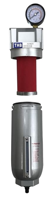 1" NPT Industrial Coalescing 0.01u Micron Filter Removes 99.98% of Oil - Image 2