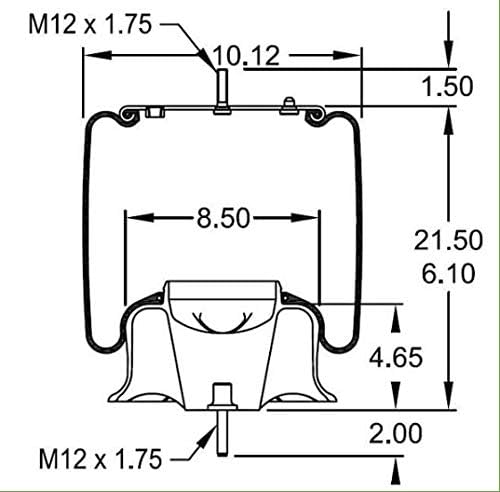 2 PCS TORQUE Air Spring Bag for Volvo Trucks Replacement For Firestone 8468 - Image 3