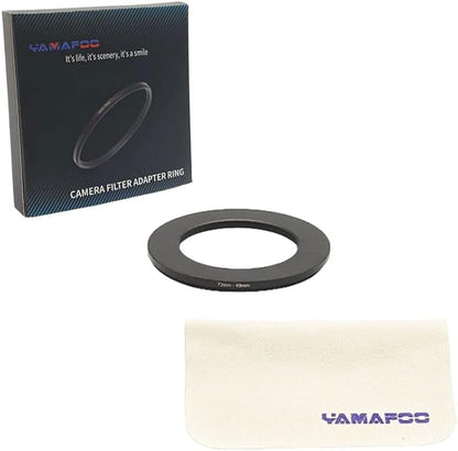 YAMAFOO 72mm to 49mm Step-Up Ring/Step Down Rings Filter Adapter - Image 2