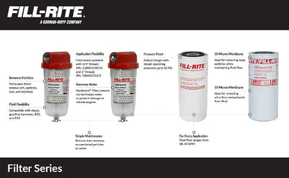 Fill-Rite F1810PC1 1" 18 GPM 10 Micron Particulate Fuel Filter - Image 4