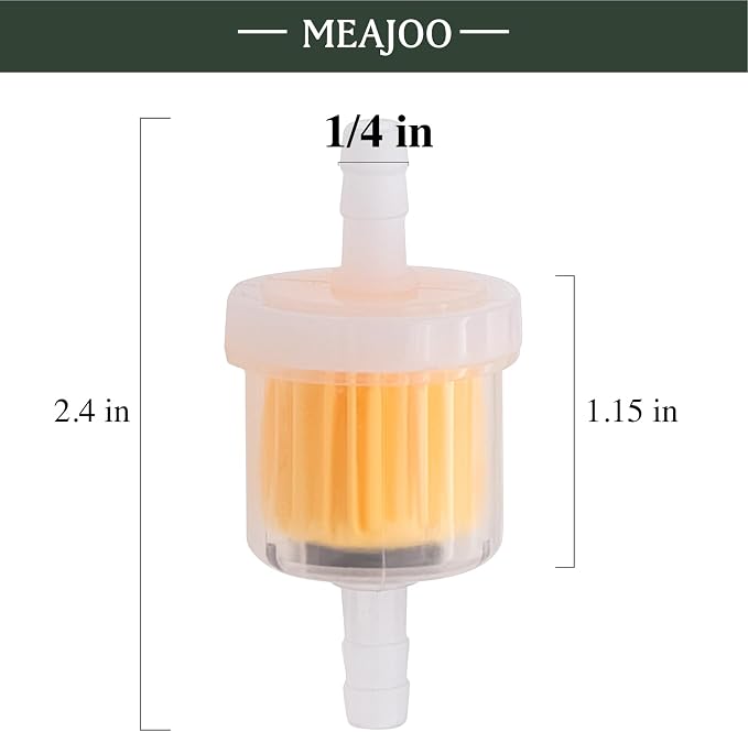 10PCS 1/4 Inch Gas Inline Fuel Filters, - Image 2