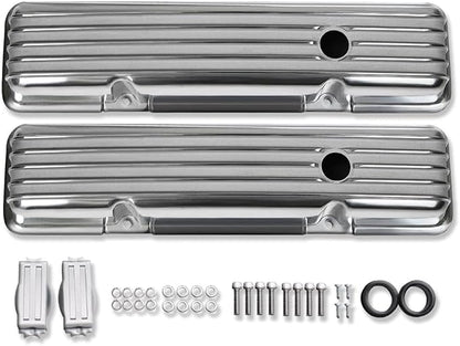 Tall Valve Covers For SBC 283 305 327 350 400 1958-1986 and 15" Oval Air - Image 3