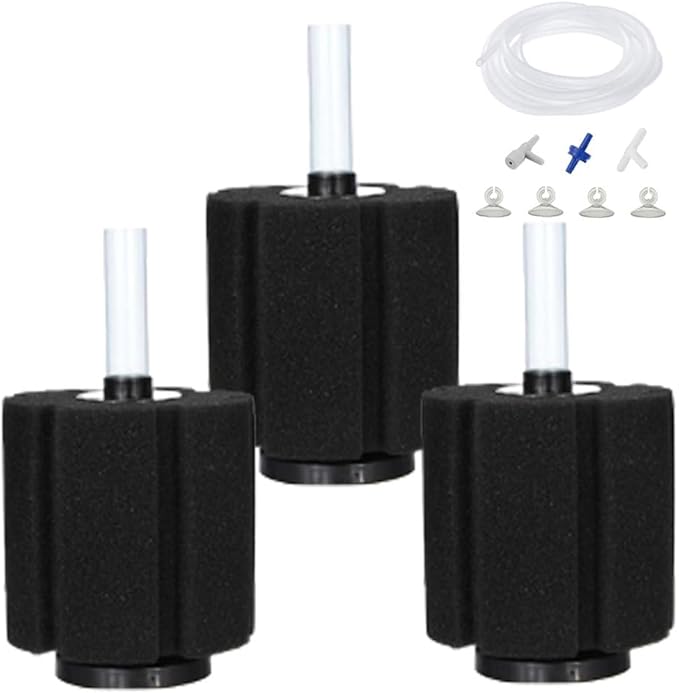 Bio Sponge Filter for Betta Fry Aquarium Fish Tank Up to 60 Gallon Each by Aquapapa